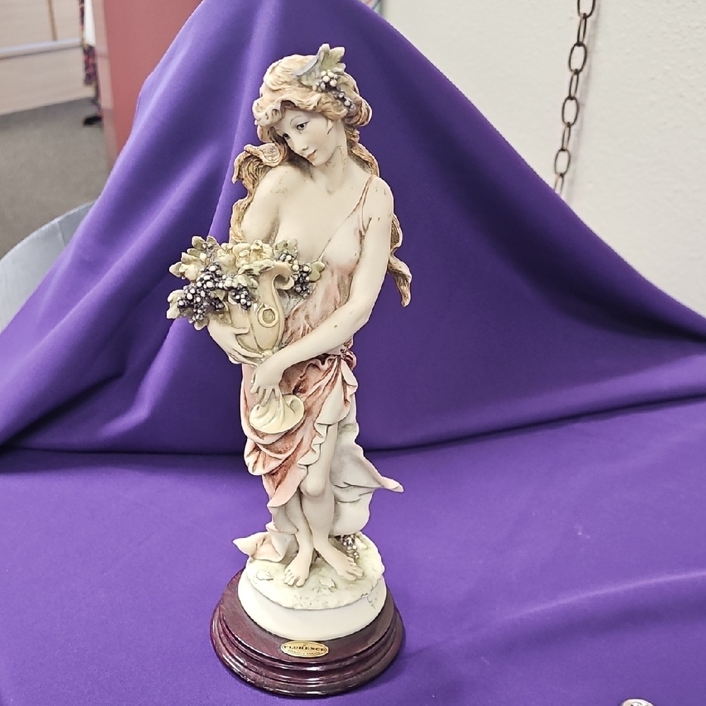 G. Armani Autumn Lady Amphora Porcelain Sculpture